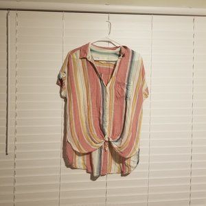 American Eagle Tie Front T-Shirt